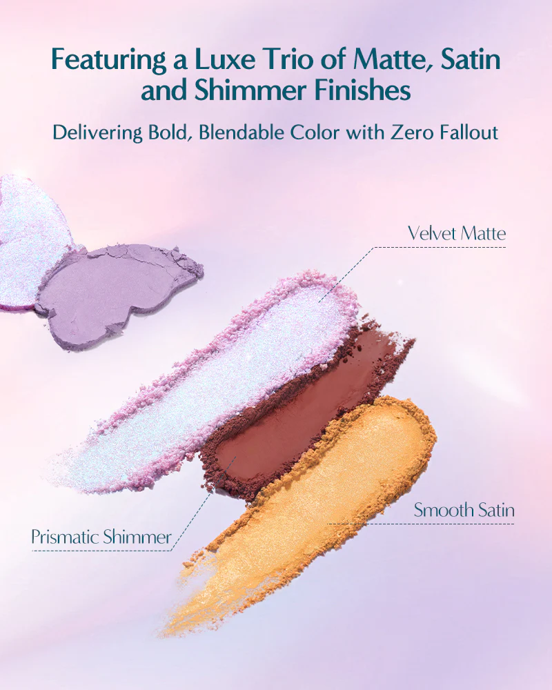 Butterfly Glitter Quad Eyeshadow Palette - Image 5
