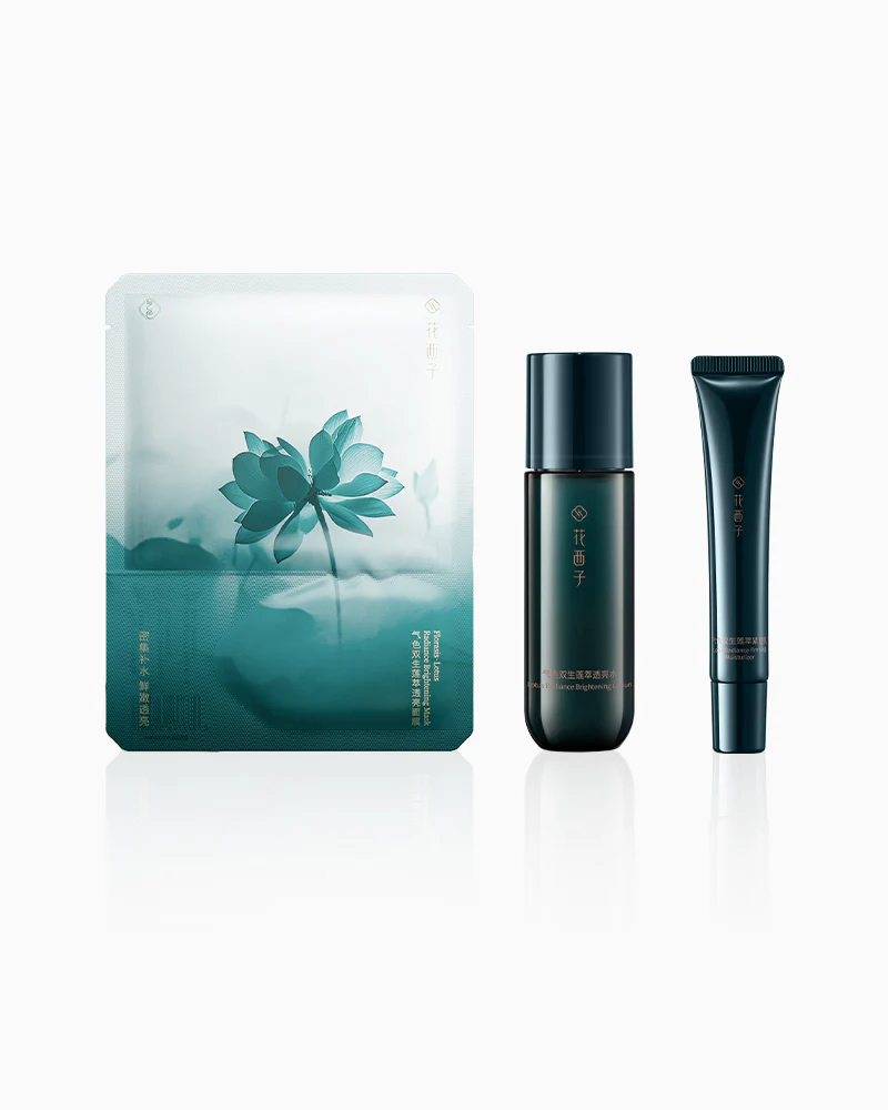 Lotus Radiance Brightening Lotion-60ml+Lotus Radiance Firming Moisturizer-20ml+Lotus Radiance Brightening Mask-1pc