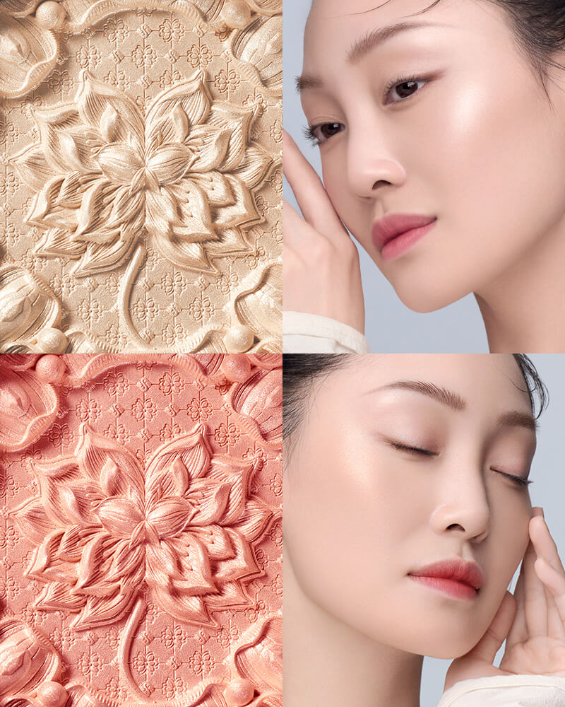 [Members Only] Twin-Lotus Relief Luminous Glow Highlighter + Soft Blooming Highlighter Brush - Image 7